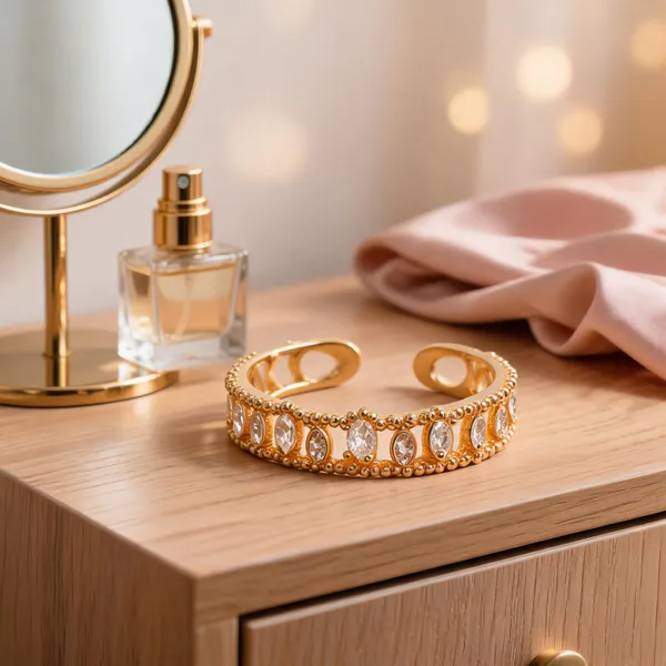 Gold_Stainless_Steel_Crystal_Cuff_Bracelet_For_Women