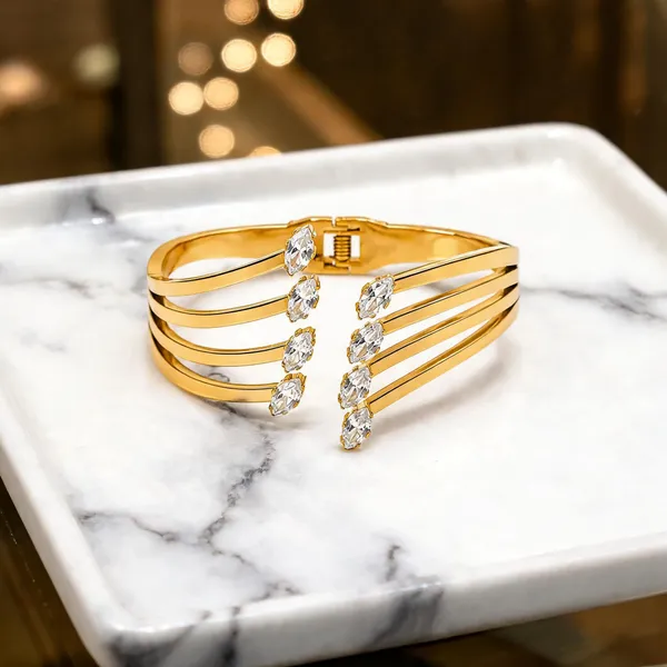 Gold_Stainless_Steel_Stone_Studded_Cuff_Bracelet_For_Women