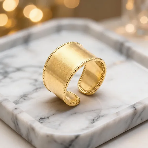 Gold_Stainless_Steel_Adjustable_Cuff_Bracelet_For_Women