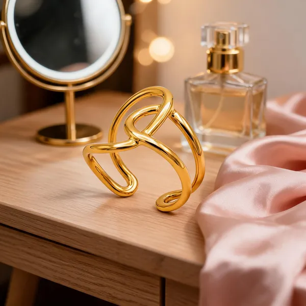 Gold_Stainless_Steel_Open_Cuff_Bracelet_For_Women