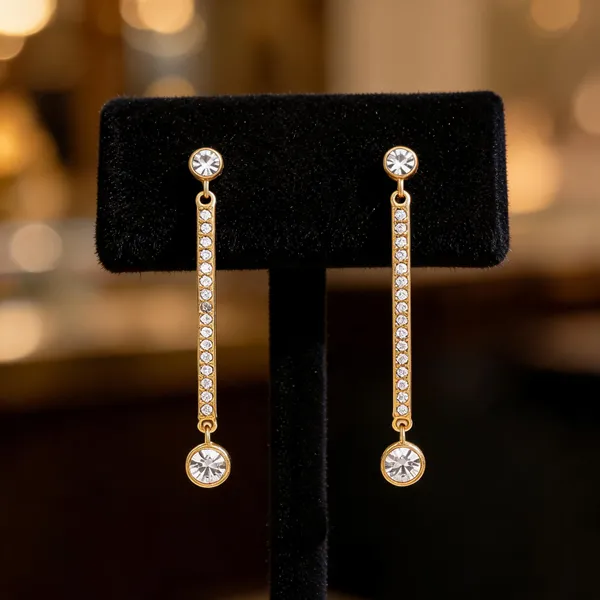 Gold_Stainless_Steel_Crystal_Cascade_Drop_Earrings_For_Women