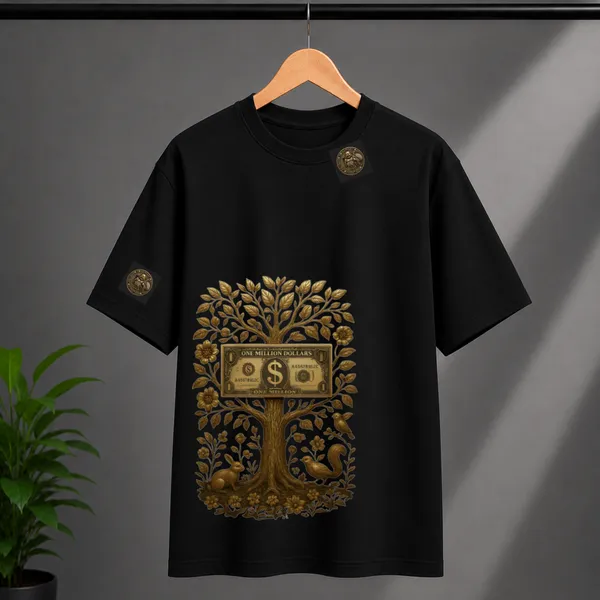 Money_Tree_Tee_Cotton_T_Shirt_Unisex_Soft_Comfortable_Casual_Wear