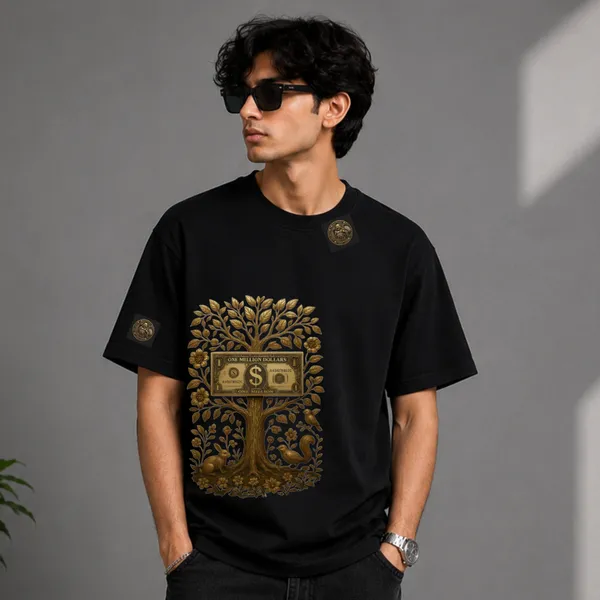 Money_Tree_Tee_Cotton_T_Shirt_Unisex_Soft_Comfortable_Casual_Wear