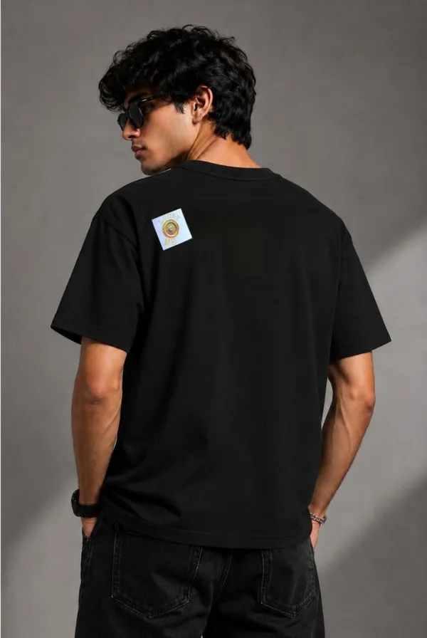Abstract_Gold_Tee_Cotton_T_Shirt_Unisex_Soft_Comfortable_Casual_Wear