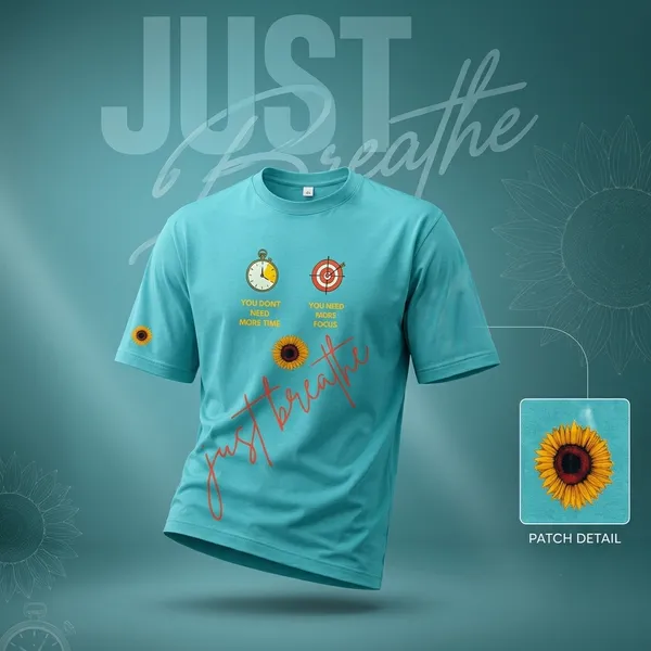 Just_Breathe_Cotton_T_Shirt_Unisex_Soft_Comfortable_Casual_Wear