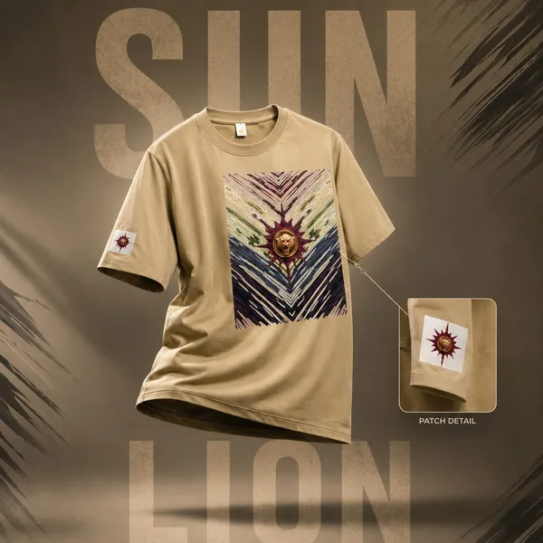 Sun_Lion_Lucky_Charm_T_Shirt_Unisex_Soft_Comfortable_Casual_Wear