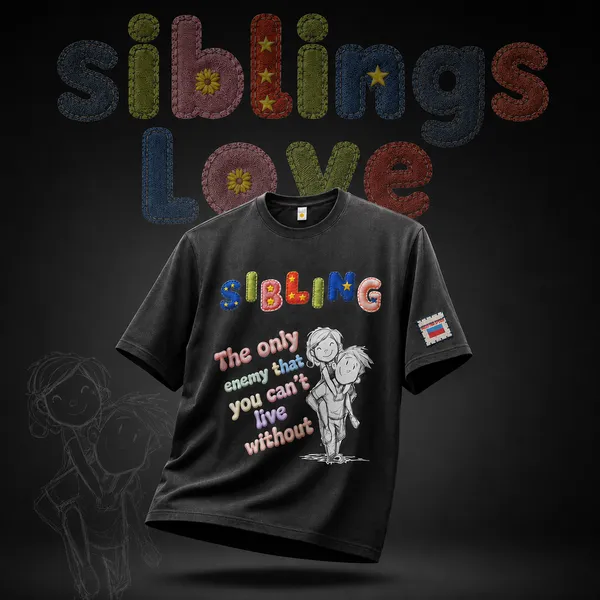 Siblings_Love_Cotton_T_Shirt_Unisex_Soft_Comfortable_Casual_Wear