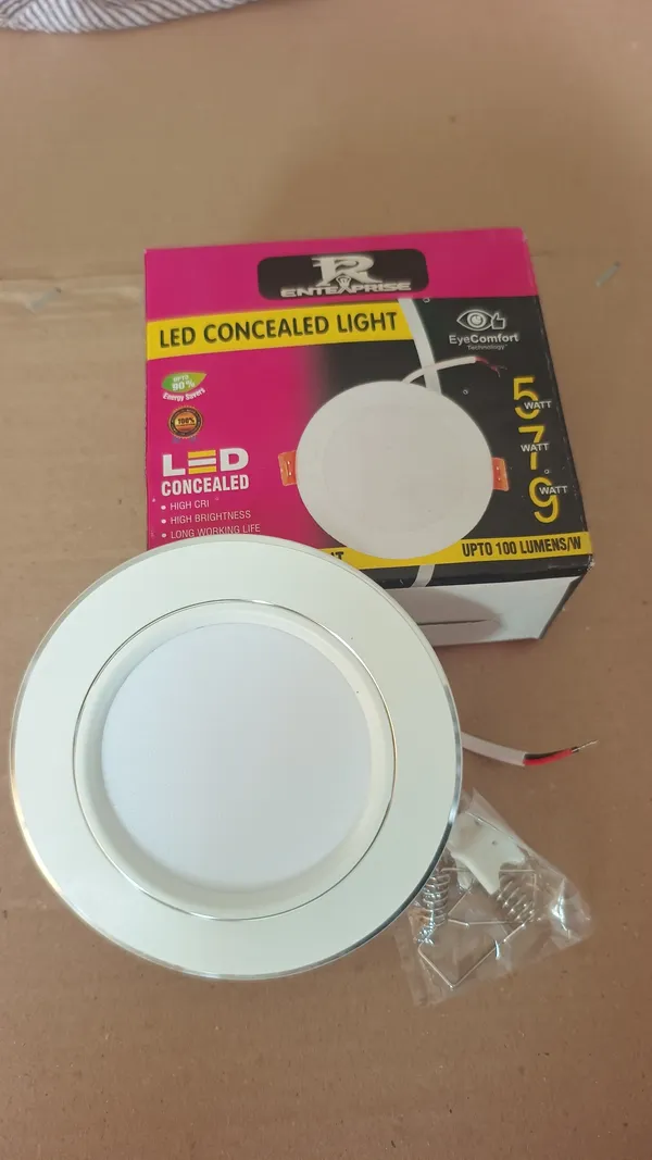 Polycarbonate_General_Lighting_White_Round_LED_Panel_Light