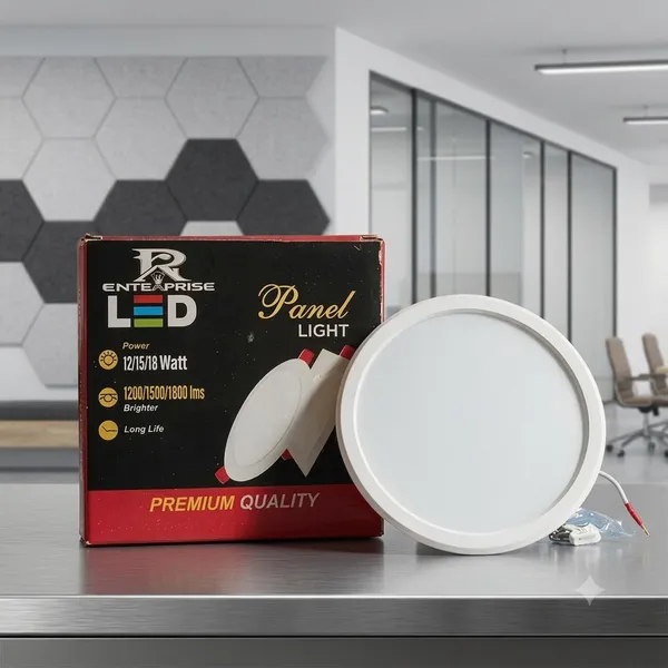 Pack_Of_2_Polycarbonate_Ceiling_Lighting_White_Round_15W_LED_Panel_Light