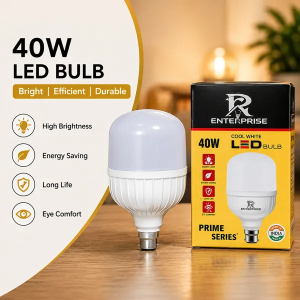 Pack_Of_2_Pp_Aluminium_General_Lighting_Cool_White_40W_LED_Bulb