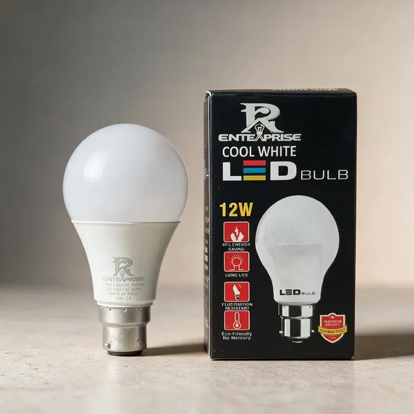 Pack_Of_10_Pp_Aluminium_General_Lighting_Cool_White_12W_LED_Bulb
