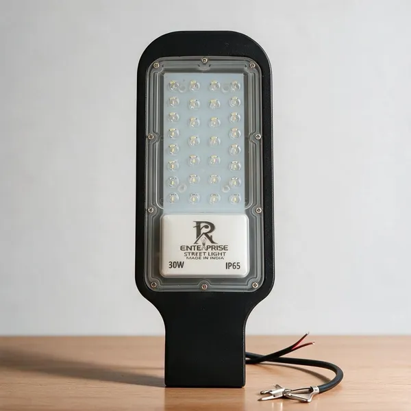 Pack_Of_2_Pp_Metal_Street_Lighting_Black_Clear_Ip65_30W_LED_Street_Light