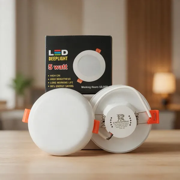 Pp_Aluminium_General_Lighting_White_Round_Recessed_Downlight_Pack_Of_6