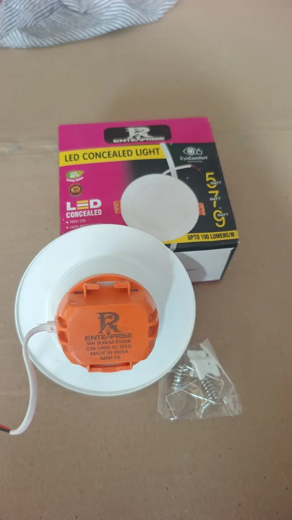 Polycarbonate_General_Lighting_White_Round_LED_Panel_Light