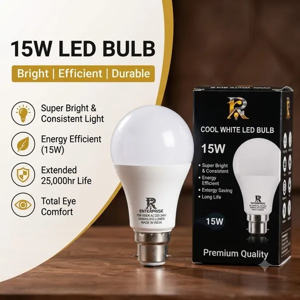 Pack_Of_6_Pp_Aluminium_General_Lighting_White_15W_LED_Bulb