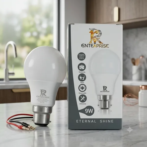Pack_Of_10_Pp_Aluminium_General_Lighting_White_9W_LED_Bulb