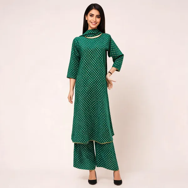 Green_Soft_Crepe_Straight_Geometric_Print_Kurta_Set_For_Women