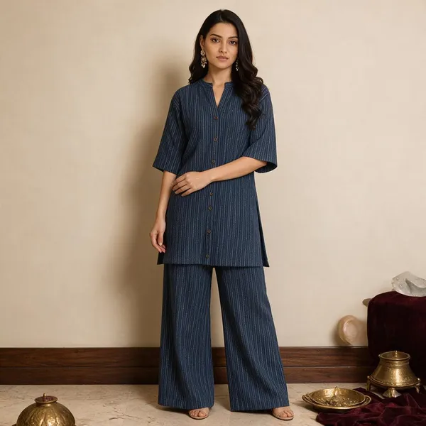 Navy_Blue_Co-ord_Set_In_Stripes