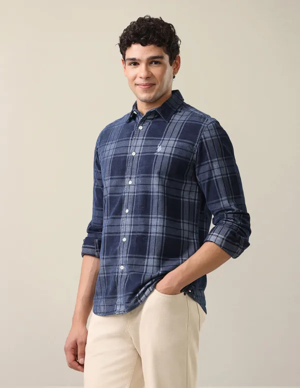 Plaid_Checked_Corduroy_Shirt
