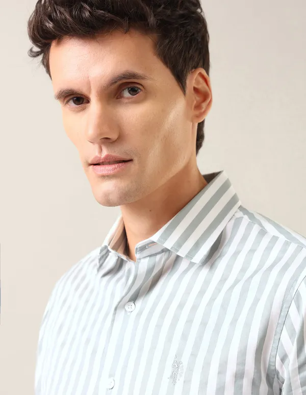VERTICAL_STRIPED_PATTERN_SATIN_SHIRT