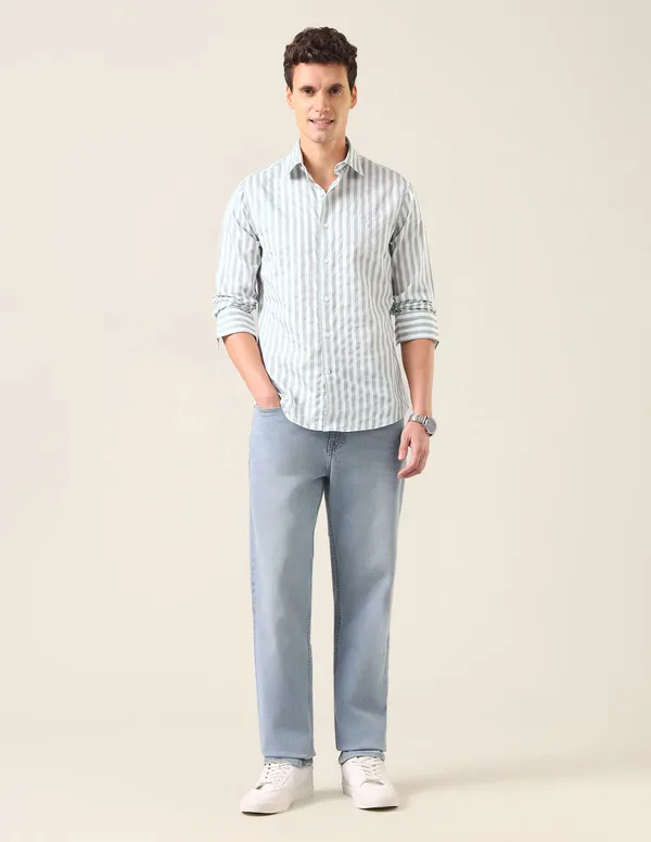VERTICAL_STRIPED_PATTERN_SATIN_SHIRT