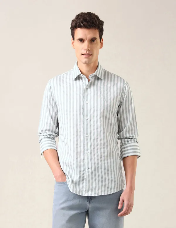 VERTICAL_STRIPED_PATTERN_SATIN_SHIRT