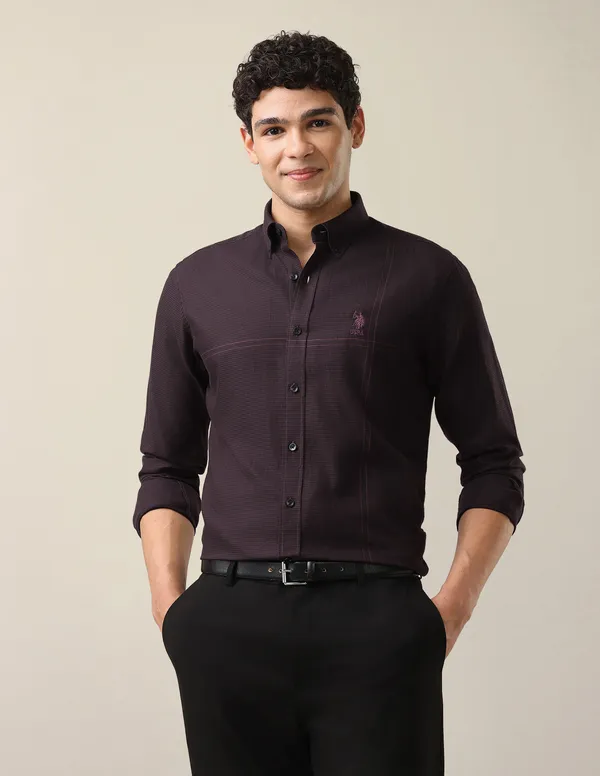 TWILL_BUTTON_DOWN_COLLAR_TAILORED_FIT