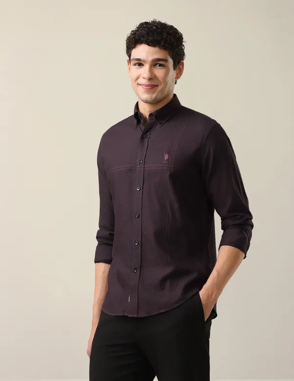 TWILL_BUTTON_DOWN_COLLAR_TAILORED_FIT