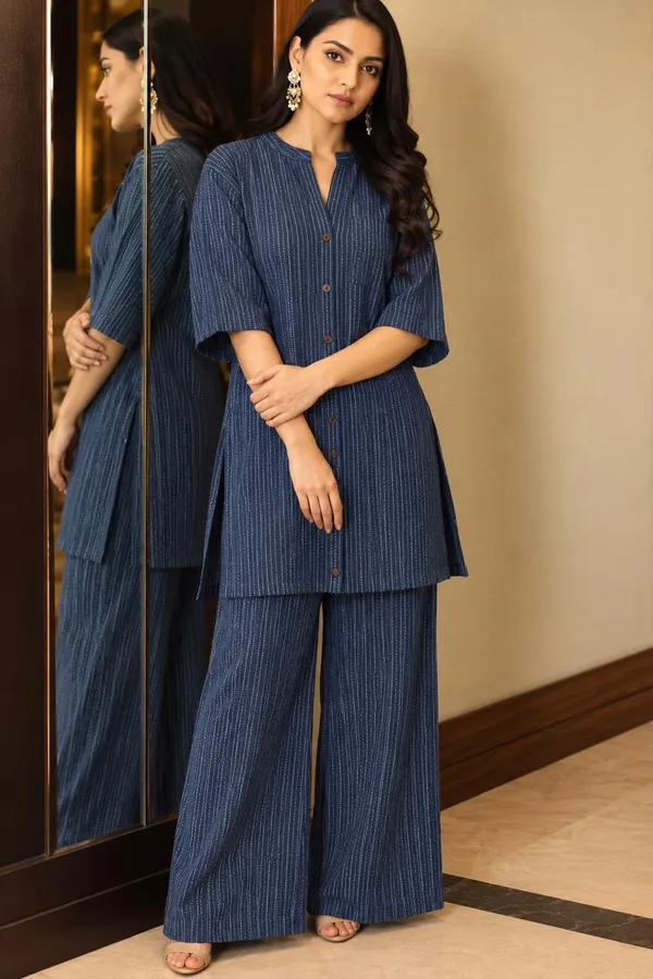 Navy_Blue_Co-ord_Set_In_Stripes