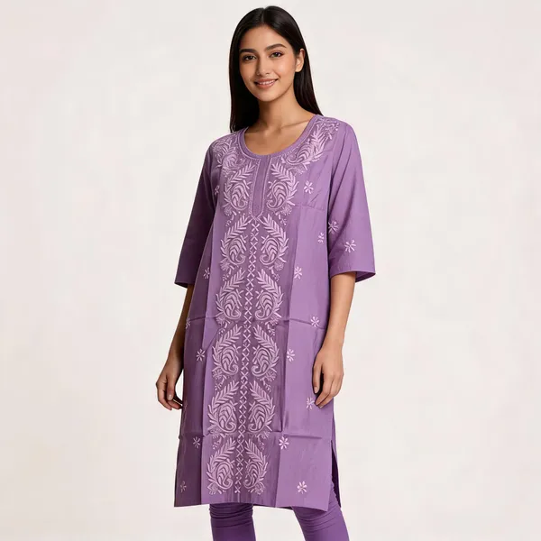 Purple_Mal_Chanderi_Straight_Embroidered_Kurta_For_Women