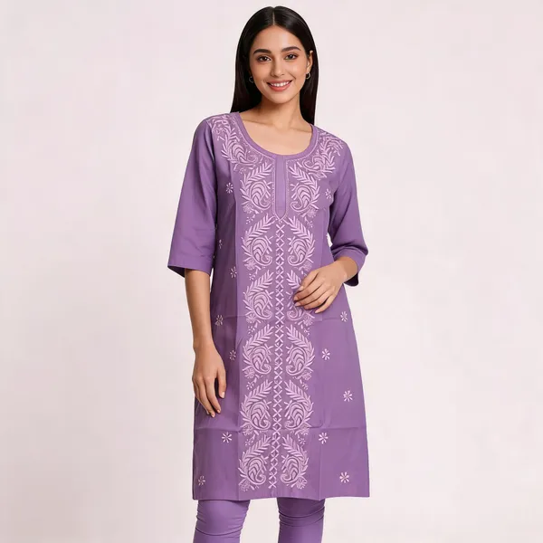 Purple_Mal_Chanderi_Straight_Embroidered_Kurta_For_Women