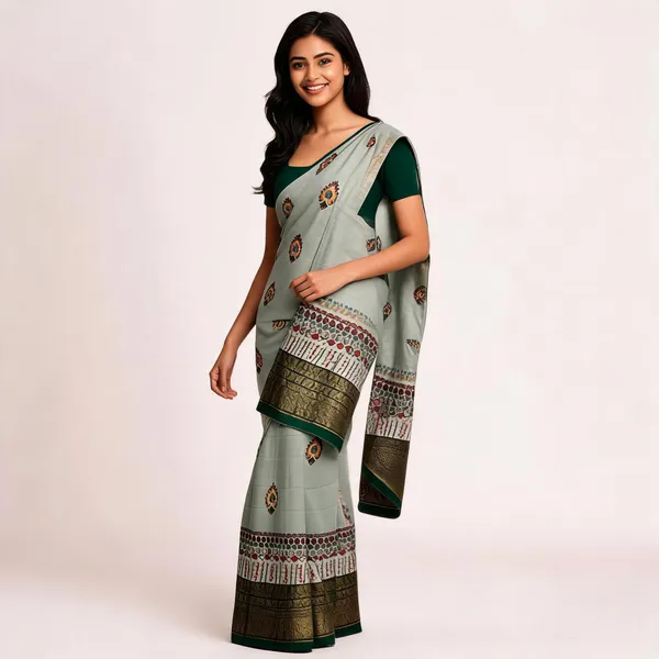Grey_Dola_Silk_Paisley_Print_Saree_For_Women