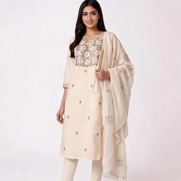 Cream_Malchanderi_Flowy_Embroidered_Kurta_Set_For_Women