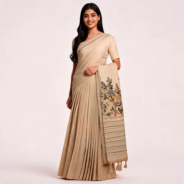 Beige_Tissue_Handwork_Embroidered_Floral_Border_Stole_For_Women
