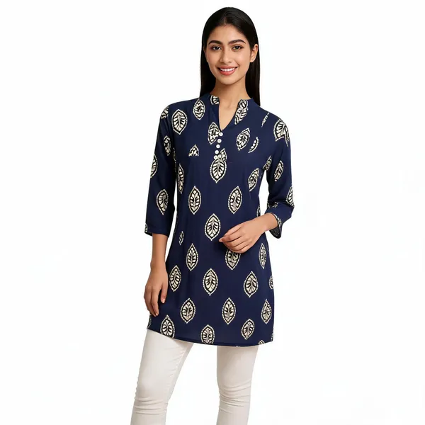Blue_Rayon_Straight_Printed_Kurta_For_Women