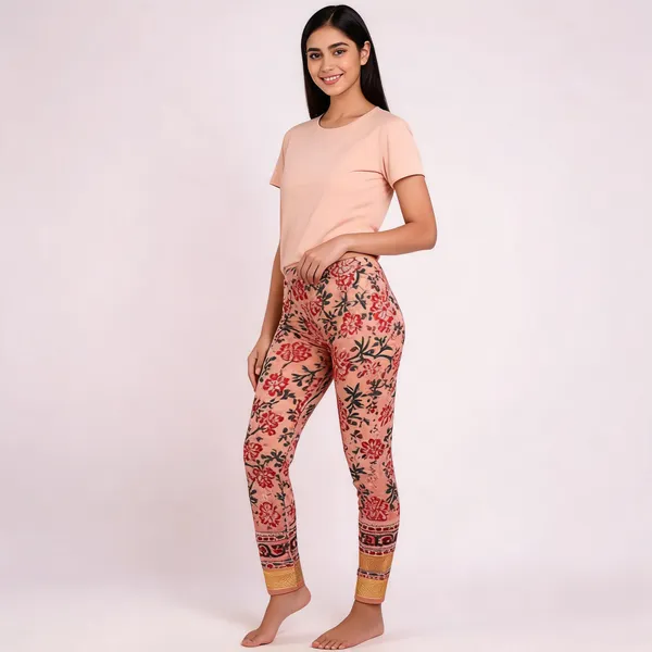 Peach_Maheshwari_Silk_Floral_Print_Churidar_Material_For_Women