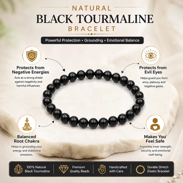 Black_Tourmaline_Beaded_Bracelet_for_Men_And_Women