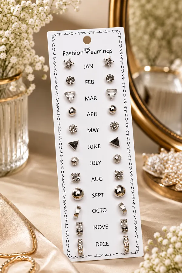 Silver_Alloy_Assorted_Stud_Hoop_Earrings_Set_Of_12_For_Women