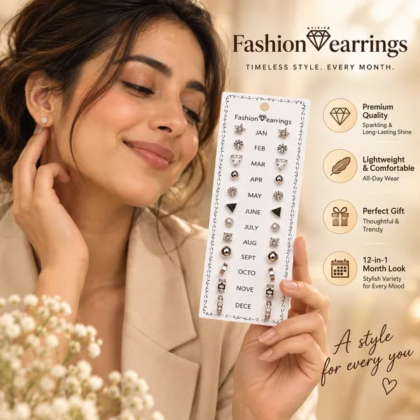 Silver_Alloy_Assorted_Stud_Hoop_Earrings_Set_Of_12_For_Women