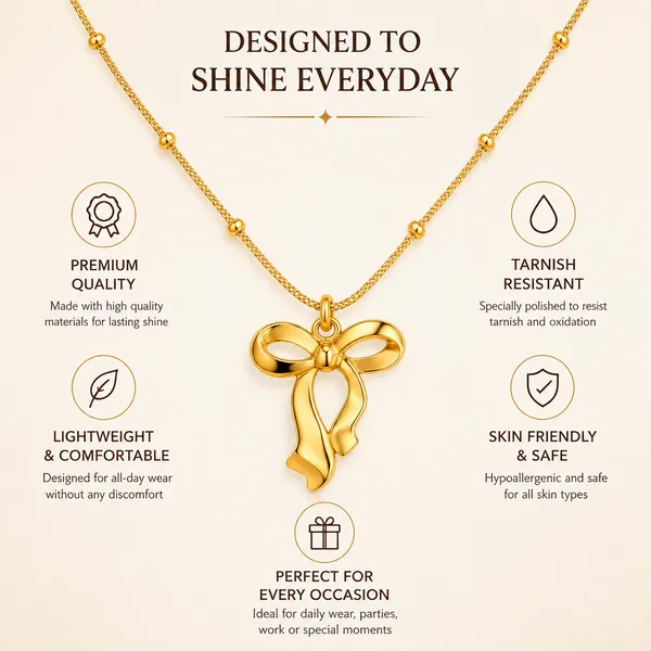 Gold_Tone_Bow_Pendant_Necklace_for_Women