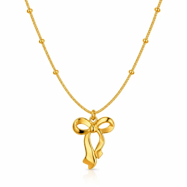 Gold_Tone_Bow_Pendant_Necklace_for_Women