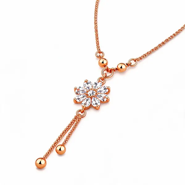 Rose_Gold_Alloy_Floral_Stone_Pendant_Necklace_For_Women