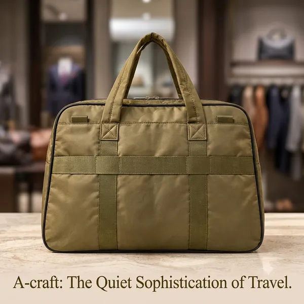 AMAILLE_Travel_Luggage_Bag,_Olive_Green,_Large,_Floral_Print,_Multi-Compartment_Zip_Closure