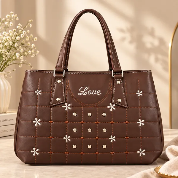 AMAILLE_Women's_Tote_Handbag,_Brown,_Large,_Floral_Embroidery,_Zip_Closure