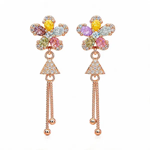 Rose_Gold_Alloy_Multicolour_Floral_Long_Drop_Earrings_For_Women