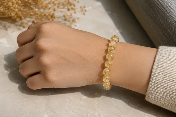 Yellow_Natural_Citrine_Beaded_Bracelet_for_Women