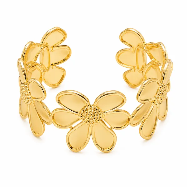 Gold_Tone_Floral_Cuff_Bracelet_for_Women