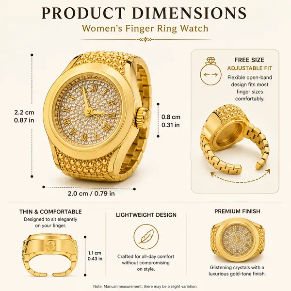 Gold_Alloy_Crystal_Studded_Ring__Watch_For_Women