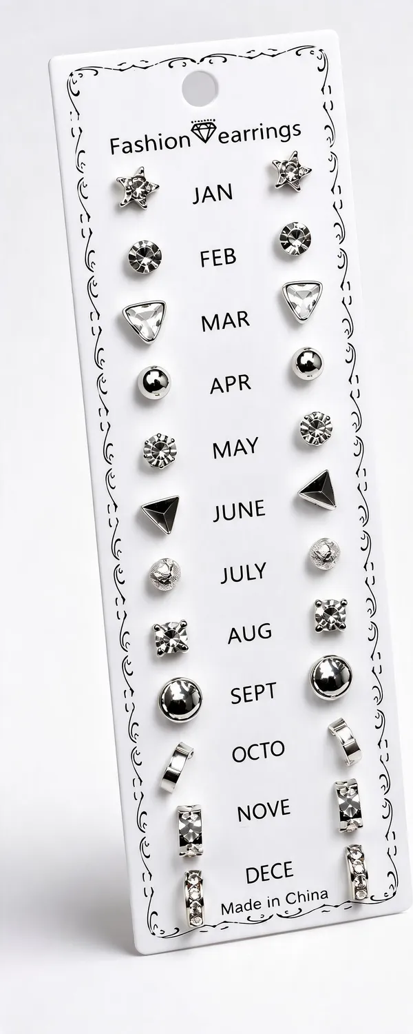 Silver_Alloy_Assorted_Stud_Hoop_Earrings_Set_Of_12_For_Women