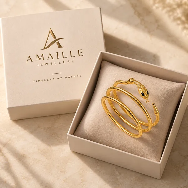 amaille_Serpentine_Gold_Snake_Wrap_Bracelet